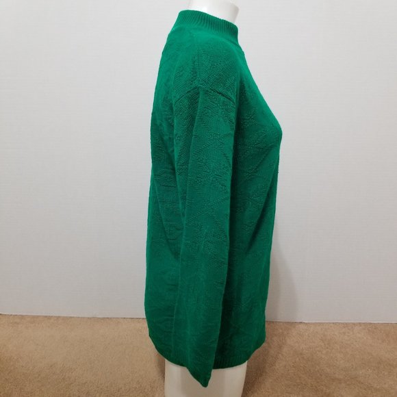 Serious Affairs sweater Small NWT geometric diamond pullover mock neck VINTAGE - Picture 4 of 9